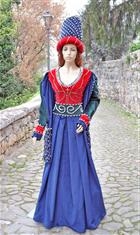 Costume Donna medievale Abito per cortei e rievocazioni Dama