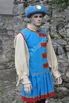 Costume Storico Abito del Medioevo Maschile con copricapo