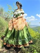 Abito Storico dell'Ottocento Costume Gran Ballo Donna