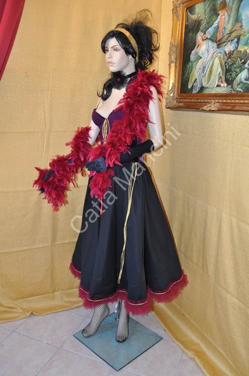 Costume di Carnevale Ballerina del Moulin Rouge Can Can