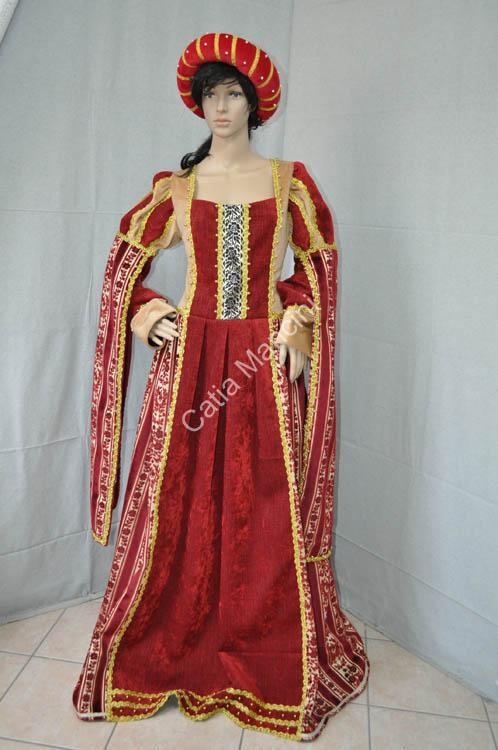 Abito Costume Vestito Donna del Medioevo