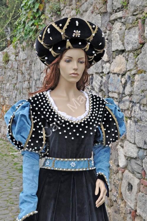 Vestito medievale donna abito per cortei e teatro